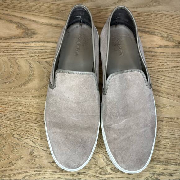Vince Brenden Suede Slip-On Platform Sneaker Taupe Women’s Size 10 - Picture 6 of 11